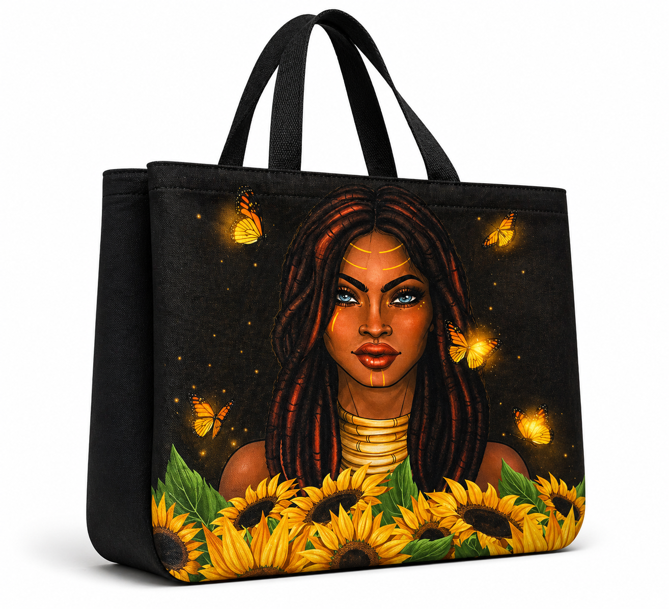 Golden Sunflower Queen Tote 🌻