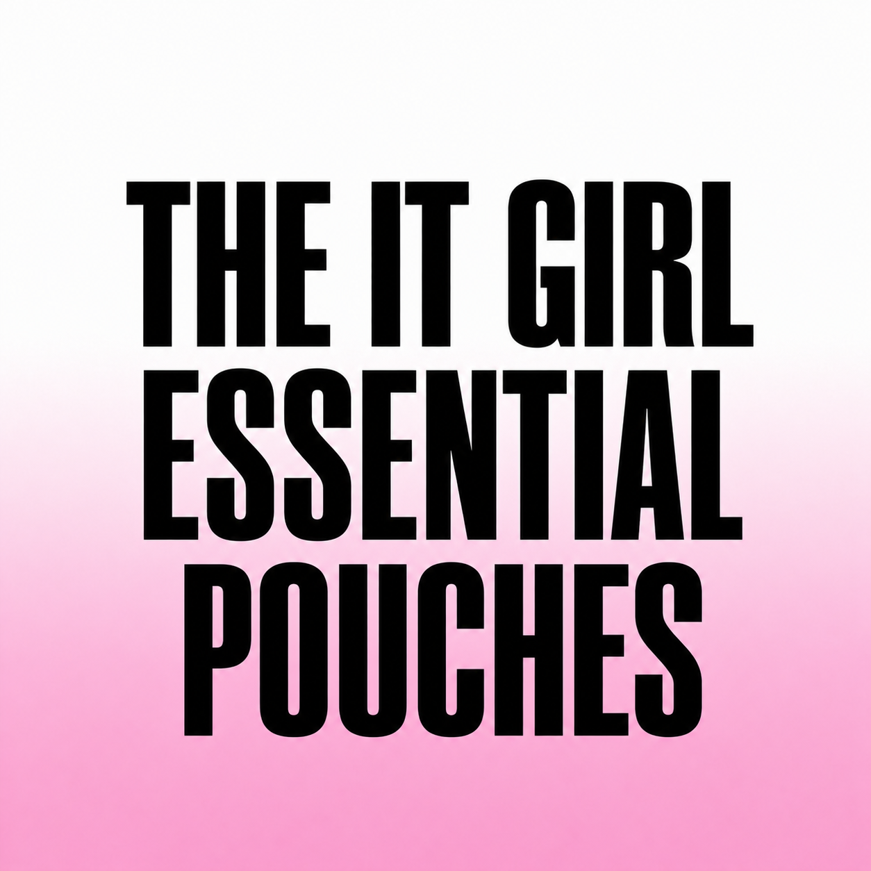 IT GIRL ESSENTIAL POUCHES