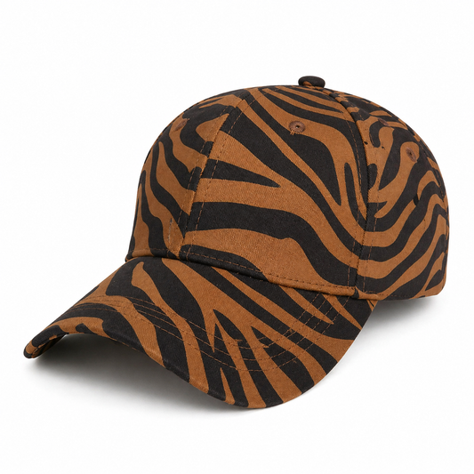 ✨ IT Girl Zebra Cap (Mocha Vibe)