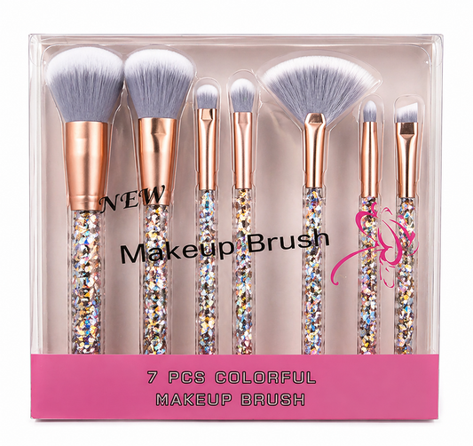 Icy Glam 7pc Makeup Brush Set 💙