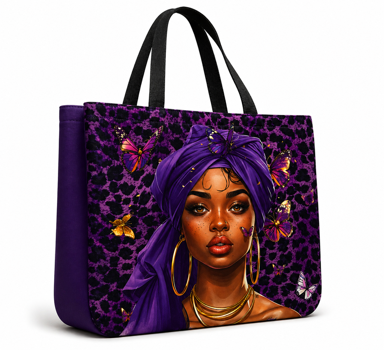 Royal Butterfly Luxe Tote 💜